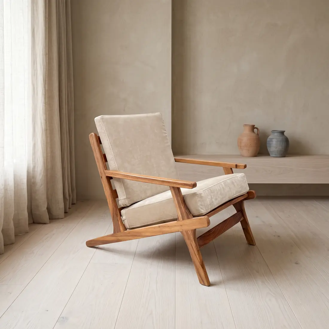 Ontario Parota Lounge Chair, product view 1