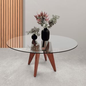 Mesa Madrid Base De Rosamorada P/6 Sillas